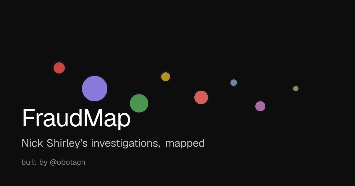 FraudMap — Nick Shirley's investigations, mapped